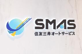 Sumitomo Mitsui Auto Service (SMAS) signboard and logo